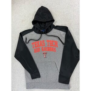 Texas Tech Red Raiders Screened Campus Hoodie Sweatshirt (Men's Medium) Gray‎